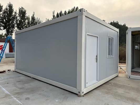 단일 패키지 크기 600X600X300cm 및 컨테이너 하우스 사무실 건물 기숙사 20 40ft 휴대용 캐빈 벙갈로
