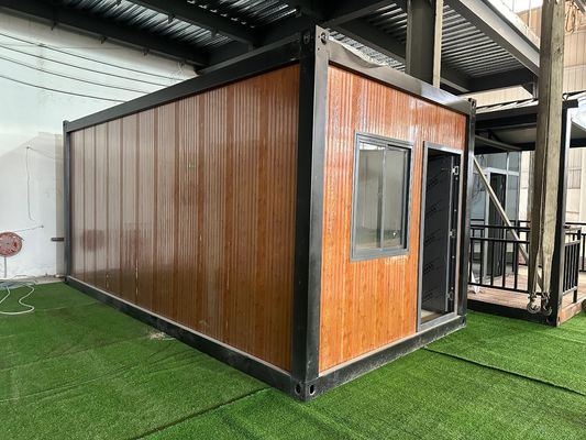 단일 패키지 크기 600X600X300cm 및 컨테이너 하우스 사무실 건물 기숙사 20 40ft 휴대용 캐빈 벙갈로