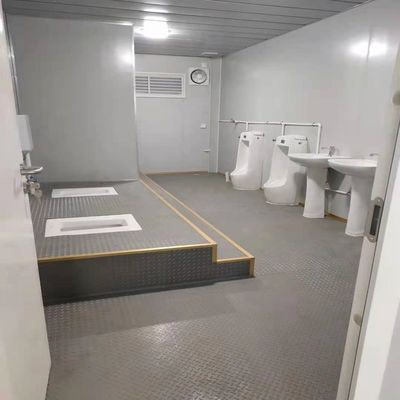 휴대용 WC 화장실 안전 문 사용 이동식 임시 이동식 WC 화장실 액세서리와 함께 Prefab 세트 호흡