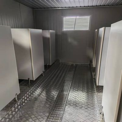 휴대용 WC 화장실 안전 문 사용 이동식 임시 이동식 WC 화장실 액세서리와 함께 Prefab 세트 호흡