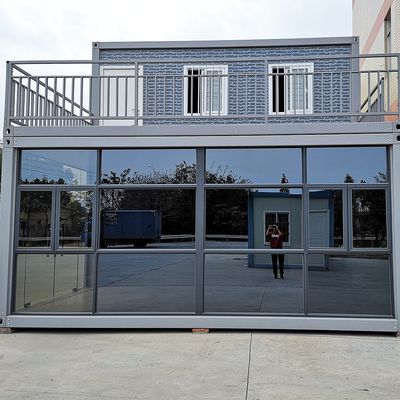 현대적인 단순 스타일 40ft 모듈 컨테이너 하우스 다기능 프리팩 캠핑 하우스 20ft 분리 가능한 프리팩 소형 하우스