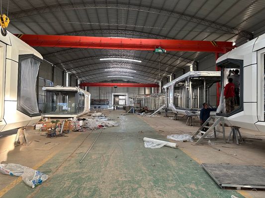 그린 하우스 맞춤형 크기 우주 캡슐 이동 주택 잠자리 모듈 호텔 리조트용 모바일 프리팩트 소형 주택 홈