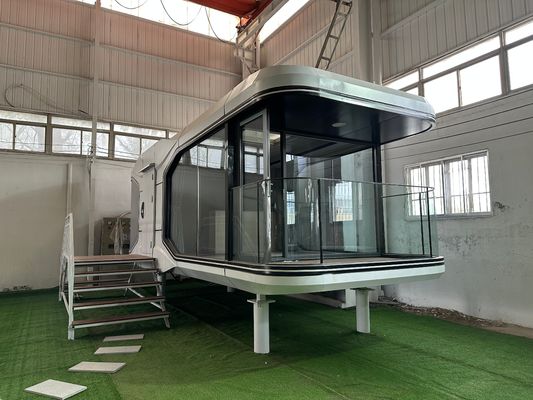 그린 하우스 맞춤형 크기 우주 캡슐 이동 주택 잠자리 모듈 호텔 리조트용 모바일 프리팩트 소형 주택 홈