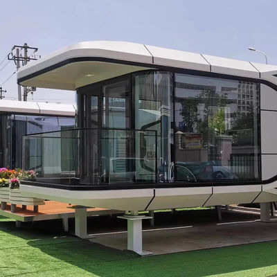 20'/40' 컨테이너에서 호텔을위한 야외 Prefab 공간 캡슐 하우스 운송 및 화물