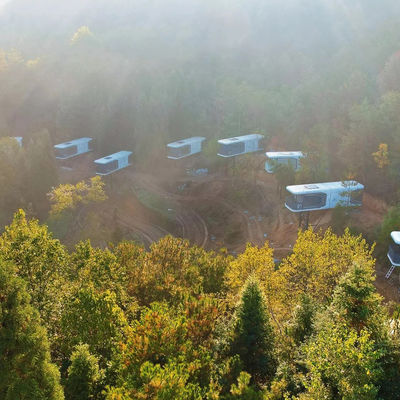 20'/40' 컨테이너에서 호텔을위한 야외 Prefab 공간 캡슐 하우스 운송 및 화물