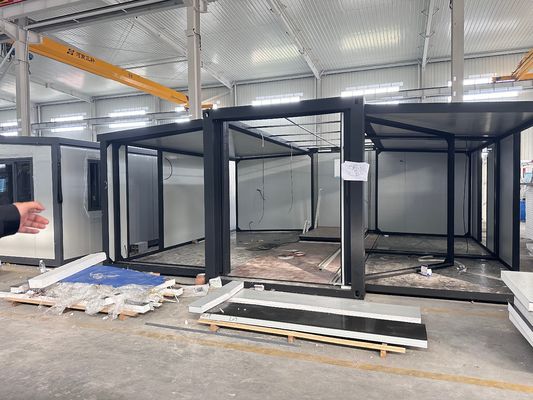 40ft 휴대용 컨테이너 확장 주택 단열 조명 프레임 현대 디자인 스타일의 사전 제조 모듈형 모바일 홈