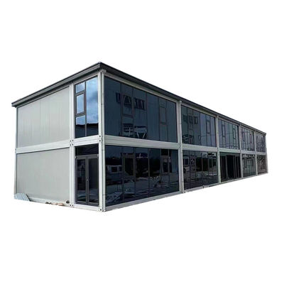 0.6mm 럭셔리 스틸 문과 함께 살 준비가 된 Prefab 현대 집 컨테이너