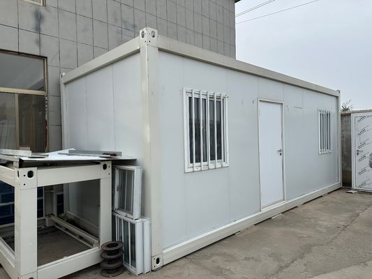 20FT/40FT 맞춤형 열 단열 금속 평면 포장 컨테이너 하우스 강철 프레임 모듈 주택