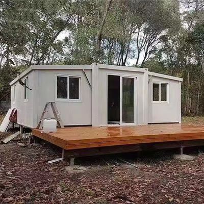 확장 가능한 컨테이너 하우스 알루미늄 창문과 함께 20ft 40ft 프리팩트 스틸 샌드위치 패널