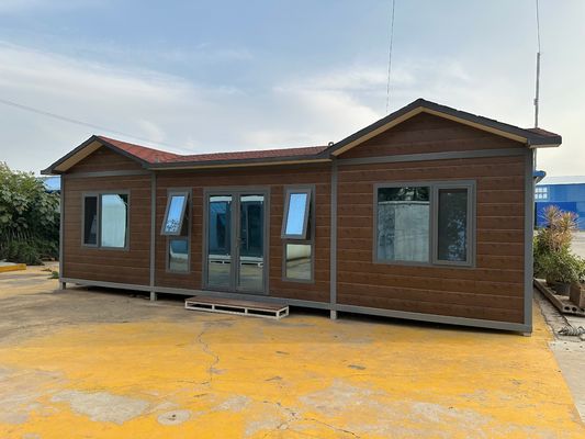 맞춤형 크기 썩지 않는 방수 방화 스틸 20ft 40ft Prefab 평면 포장 컨테이너 하우스 쉽게 설치