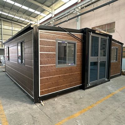 휴대용 확장 가능한 컨테이너 하우스 단열 가벼운 철강 아파트 프리 팩 모듈 40ft 20 Ft 빌라를 위한 사용자 정의 색상