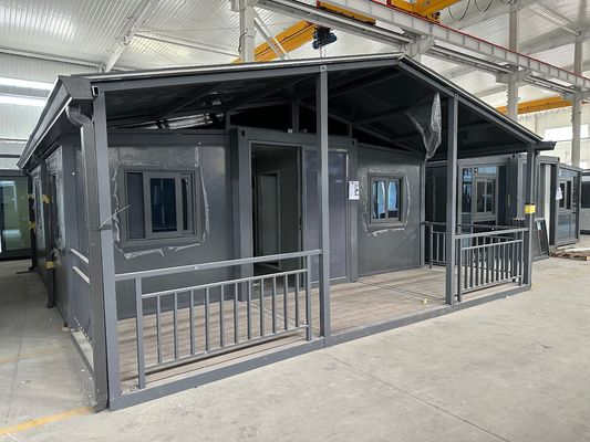 20 피트 빠른 건설 생활 컨테이너 하우스 방화 방수 벽 패널 현대 디자인 스타일의 전조 주택