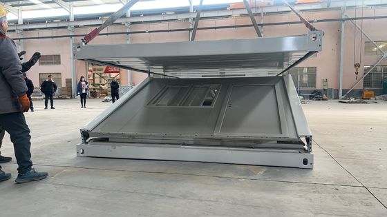 경제적인 다중 역할 맞춤형 사전 제조 20ft 40ft 샌드위치 패널 접는 컨테이너 하우스