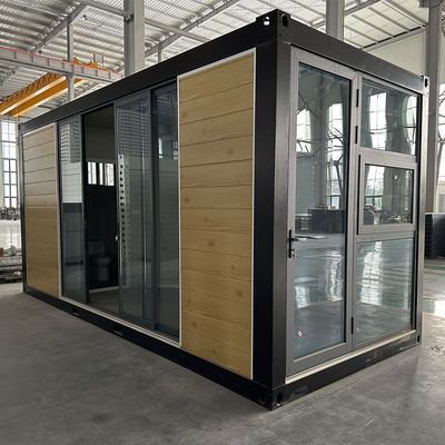 휴대용 오스트레일리아 20ft 40ft 샌드위치 패널 평면 포장 컨테이너 하우스 15-25 년 수명 Span 및 40'HC에 의해 배송