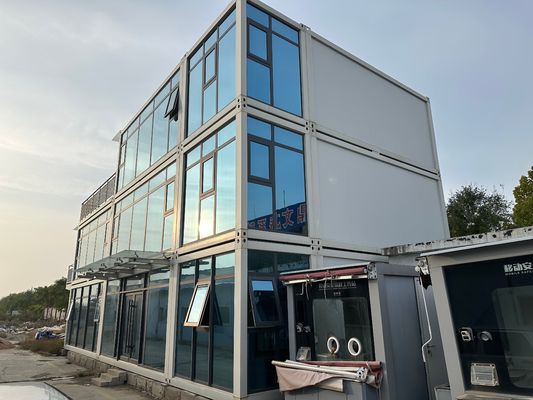 20ft 40ft Prefab 컨테이너 하우스 현대 단순 스타일 호텔 운송 컨테이너 하우스 쉽게 조립 평면 팩 컨테이너 하우스