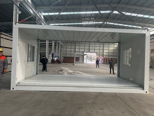 40ft 20ft 오피스 샌드위치 패널 전공 접는 모바일 홈 기숙사 캠프 접는 컨테이너 내구성 알루미늄 창문
