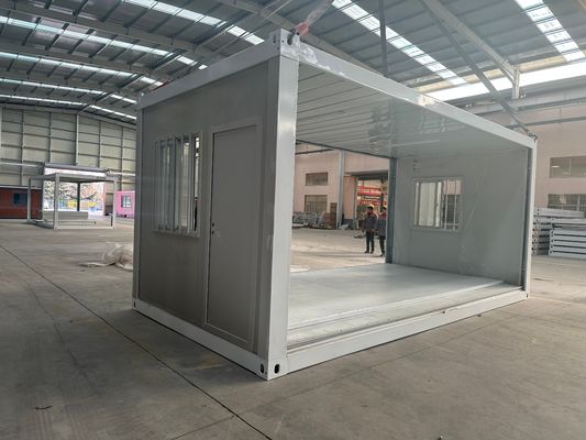 40ft 20ft 오피스 샌드위치 패널 전공 접는 모바일 홈 기숙사 캠프 접는 컨테이너 내구성 알루미늄 창문