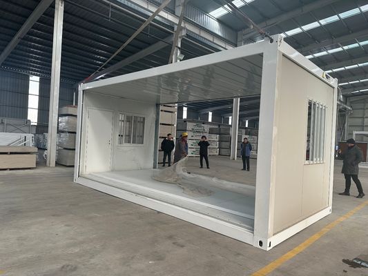 철강 건설 휴대용 20ft 임시 모듈형 휴대용 컨테이너 주택 빠른 접이식 컨테이너 하우스 프리팩트 하우스