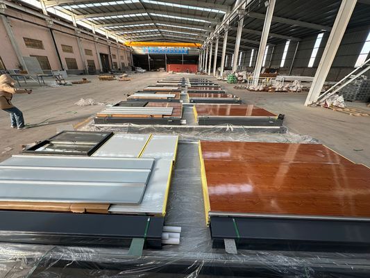 휴대용 방 야외 샌드위치 패널 강철 디자인 플래트 팩 컨테이너 하우스 쉽게 조립