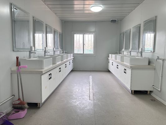 아웃도어 기능 현대 디자인 스타일과 음 절연을 갖춘 맞춤형 여러 크기의 평면 포크 컨테이너 하우스