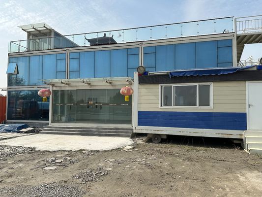 전문 맞춤화 쉬운 조립 평면 포장 저장 장치 높은 바람 등급 주택 컨테이너 주택 맞춤형 색상