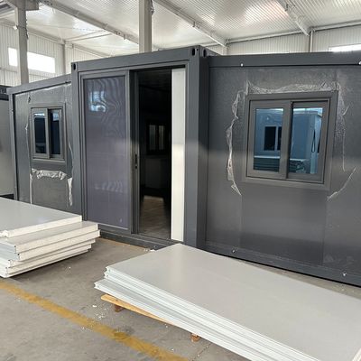알루미늄 창문 3 침실 휴대용 전공 확장 가능한 컨테이너 하우스 야외 침실 환경 보호 재활용