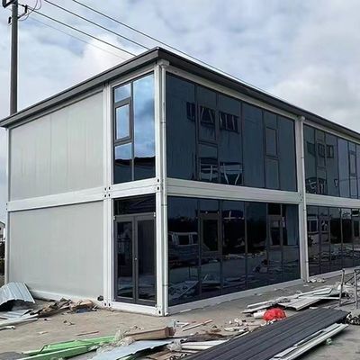 운송 및 화물 컨테이너 운송 에너지 절약 분리 가능한 철강 컨테이너 하우스 20ft 모듈 컨테이너 집 야외용