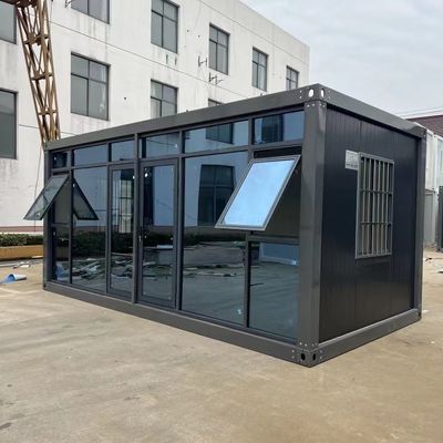 저탄소 고급 휴대가 가능한 컨테이너 오피스 하우스 로컬 표준 전기와 맞춤형 20FT / 40FT 디자인