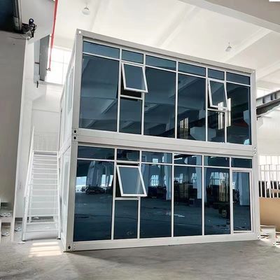 저탄소 고급 휴대가 가능한 컨테이너 오피스 하우스 로컬 표준 전기와 맞춤형 20FT / 40FT 디자인