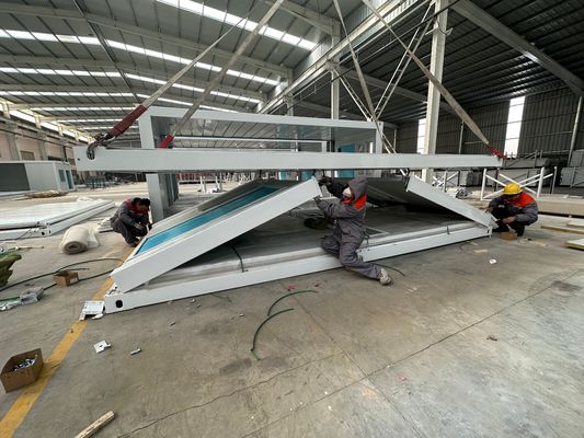 20FT/40FT 맞춤형 모듈형 주택 편안한 열 및 음 절연 저탄소 에너지 절약과 함께 접는 컨테이너