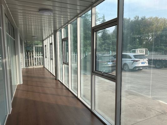 20ft 전조 주택 욕실과 함께 평면 포장 컨테이너 하우스 주요 재료 가설 철강 구조 샌드위치 패널