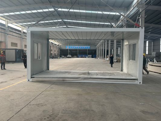 20FT/40FT 맞춤형 금속형 전공 1 2 3 침실 빠른 접이식 저장 컨테이너 집 안전 문과 함께 차고