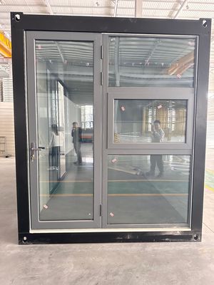 삼각형 지붕 평면 팩 프리팩 하우스 20ft 40ft 컨테이너 하우스 사용자 정의 색상 샌드위치 패널 철 프레임