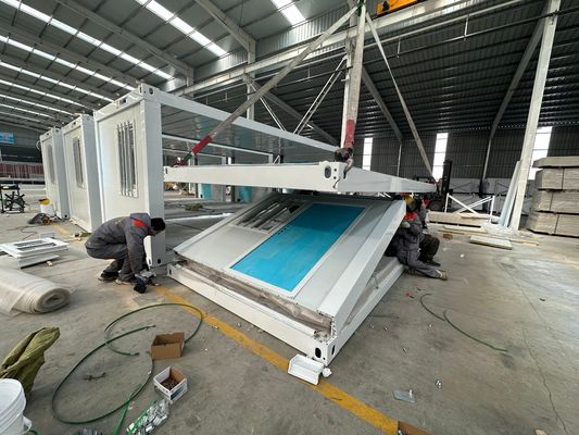 40ft 20ft 방화 접는 집 컨테이너 홈 현대 전조 주택 접은 집 사용자 정의 색상 다기능