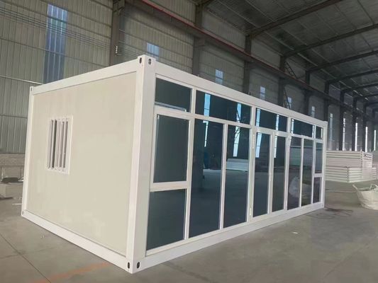 신속하고 친환경 20ft 30ft 40ft 평면 팩 분리 할 수있는 집 샌드위치 패널 작은 컨테이너 집 장점 컨테이너 배송
