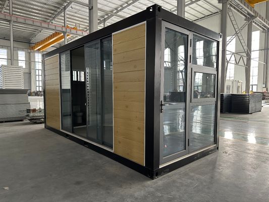신속하고 친환경 20ft 30ft 40ft 평면 팩 분리 할 수있는 집 샌드위치 패널 작은 컨테이너 집 장점 컨테이너 배송