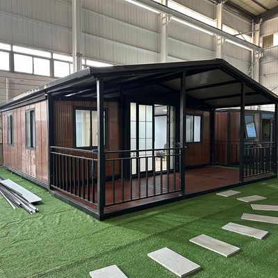 표준 두께 쉽게 설치 스틸 프레임 고급 컨테이너 하우스 20ft 30ft 40ft Prefab 단열 작은 하우스 컨테이너