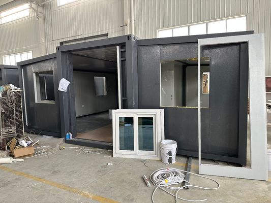 표준 두께 쉽게 설치 스틸 프레임 고급 컨테이너 하우스 20ft 30ft 40ft Prefab 단열 작은 하우스 컨테이너