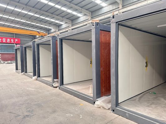 아파트 생활 높은 바람 등급 유연한 조립 설치와 함께 Prefab 컨테이너 접힌 집