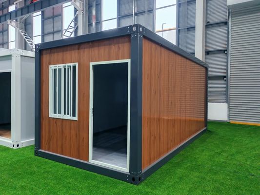 분쇄 된 다리 알루미늄 문 평면 20ft 40ft 컨테이너 주택 스틸 프레임 쉽게 설치 장점을 가진 사전 제조 컨테이너 하우스