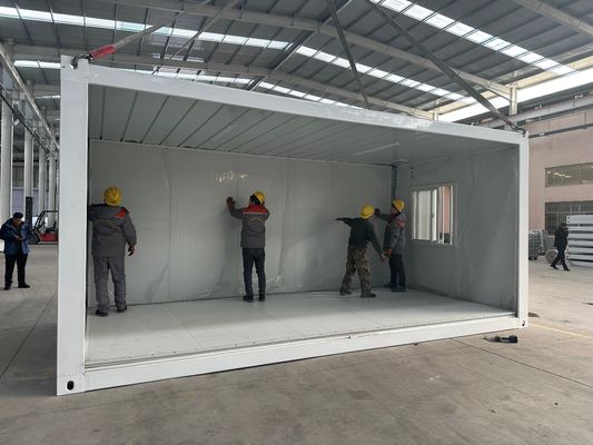 맞춤형 20FT / 40FT 현대 스타일 접는 컨테이너 하우스 3 침실 생활