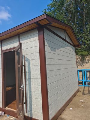 가벼운 철강 구조 프레임 편안하고 내구적인 생활을위한 사전 제조 된 콘크리트 집