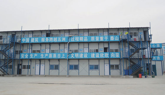 가벼운 철강 구조 프레임 3 침실 및 거실을위한 고급 전조 주택