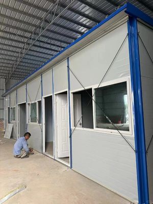 워크샵 창고 건설 사무실 철강 전조 주택 50/75/100mm 파동 샌드위치 패널 벽