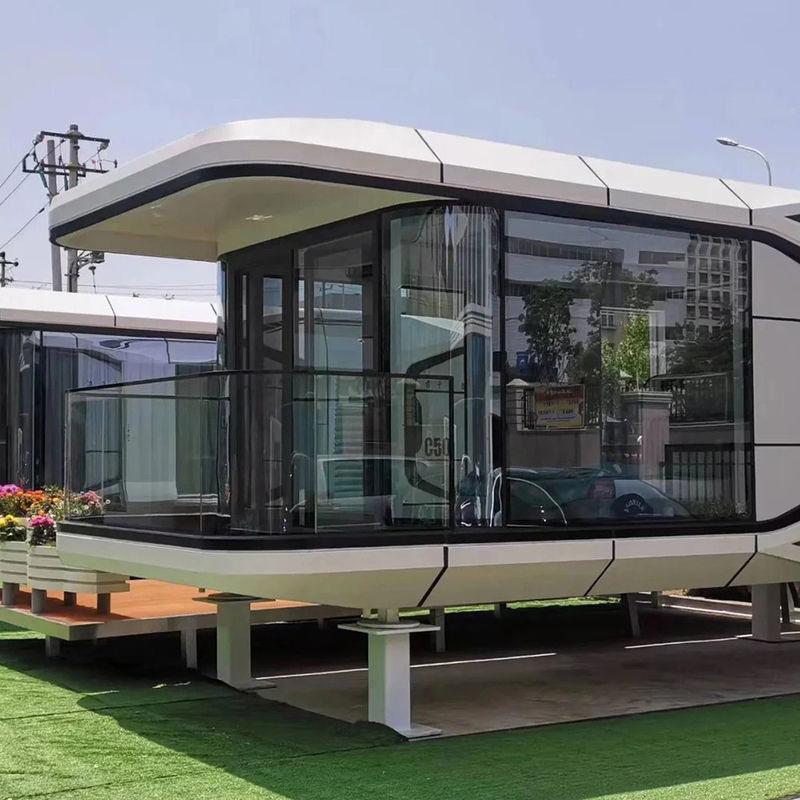 20'/40' 컨테이너에서 호텔을위한 야외 Prefab 공간 캡슐 하우스 운송 및 화물