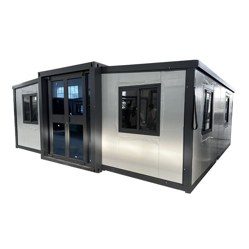 20 Ft Prefab 현대 이동식 확장 컨테이너 홈 스틸 플래트 팩 구조와 조립과 함께 고급 사무실 건물