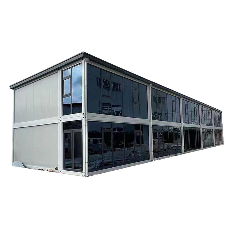 0.6mm 럭셔리 스틸 문과 함께 살 준비가 된 Prefab 현대 집 컨테이너