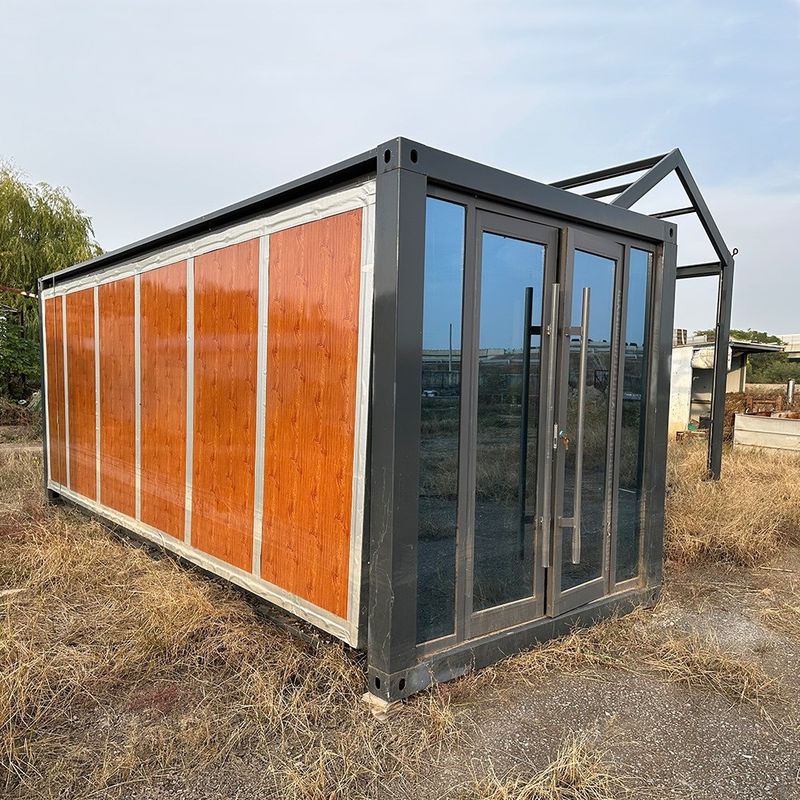 직접 공급 40 피트 이동 확장 가능한 작은 집 바람 막 프레임으로 Prefab 컨테이너 집과 강철 고급 컨테이너 집